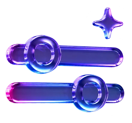 Glass slider controls with a spark, representing hands-on campaign management